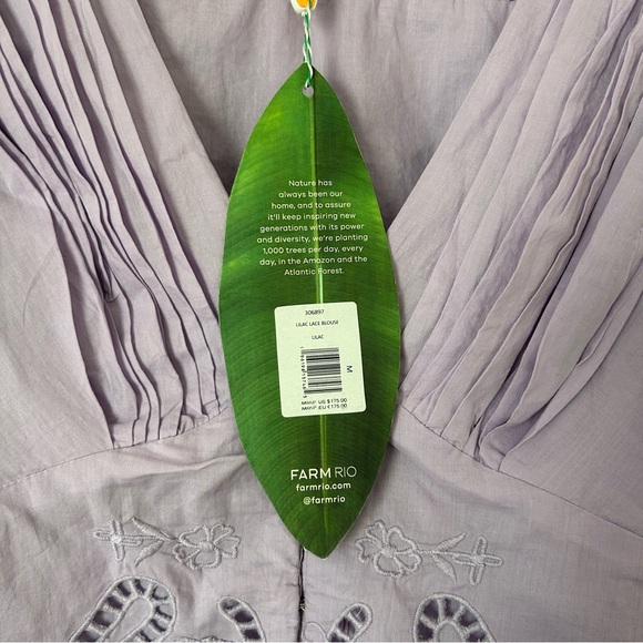 FARM Rio Lavender Blouse - Picture 3 of 6